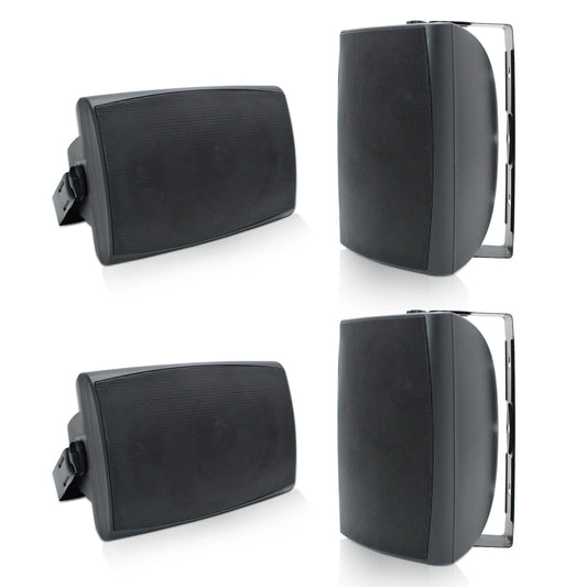 4PC 6.5‘’ 800W Wall Mounted Outdoor Waterproof Bluetooth Speakers with Multifunctional Amplifier for your home
