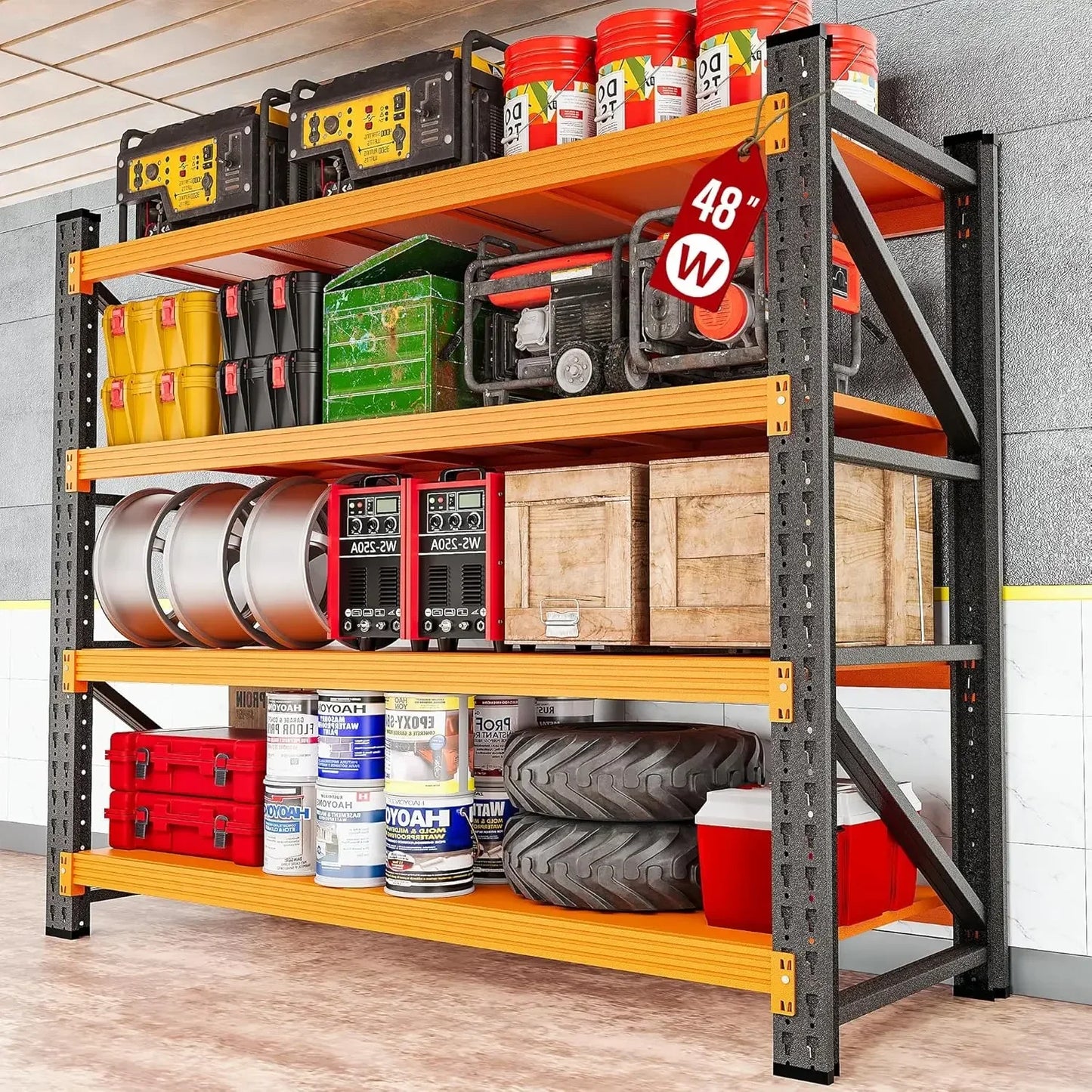 79-inch Heavy Duty Steel Garage Storage Rack
