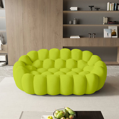 79.5" Modern Curved Boneless Sofa
