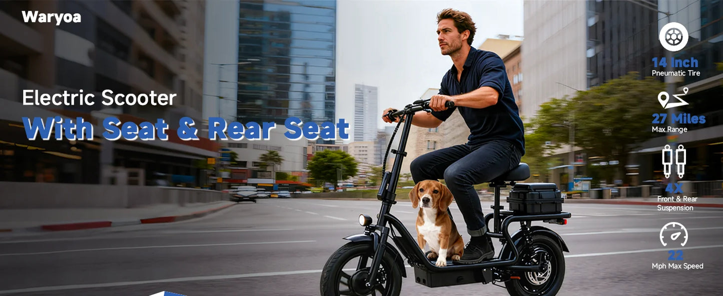 Foldable 500W Ebike with 10.4AH Battery