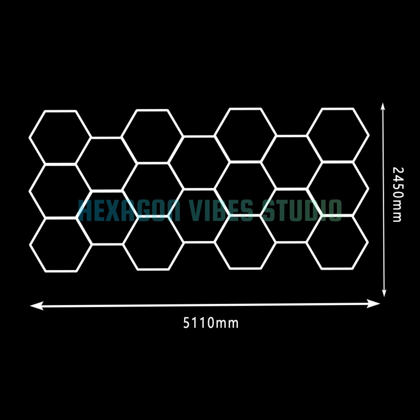 Large Size Hexagon LED Lighting for Garage