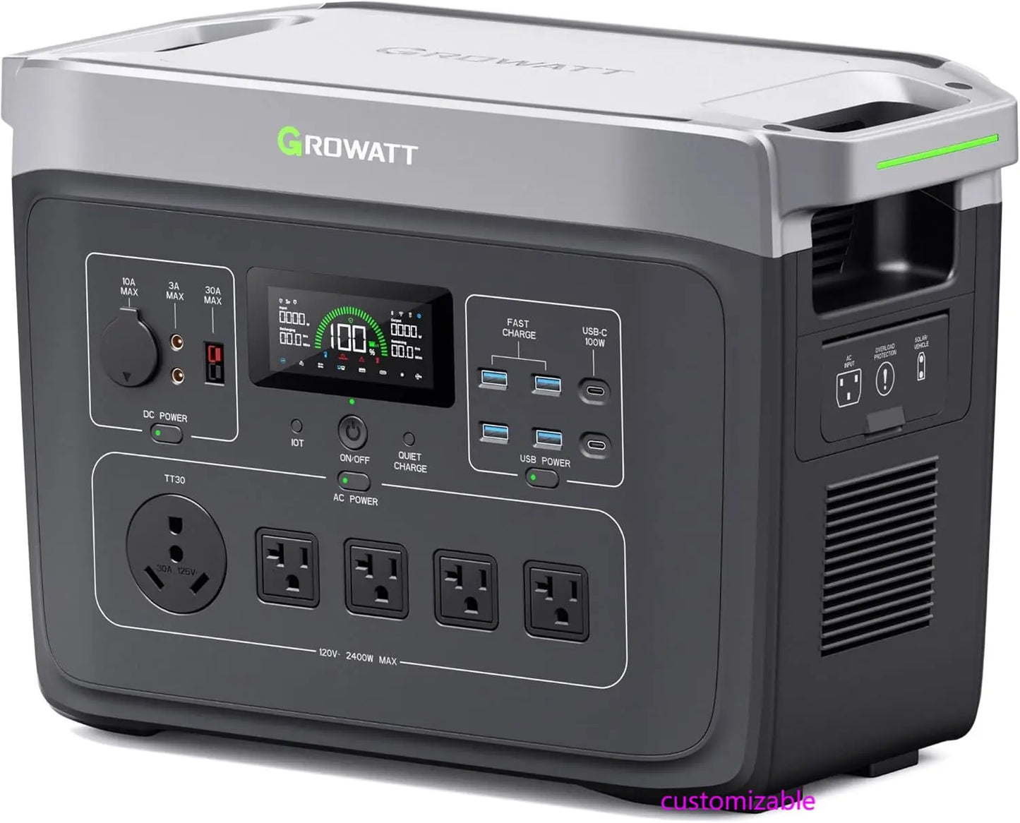 2200W AC Output Portable Solar Generator for your Home