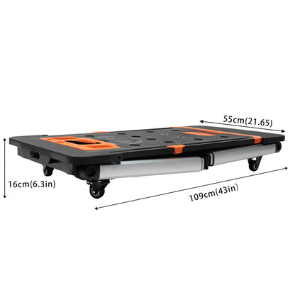 Space Saving 7-in-1 Multifunctional Folding Workbench and Hand Truck for all your DIY projects