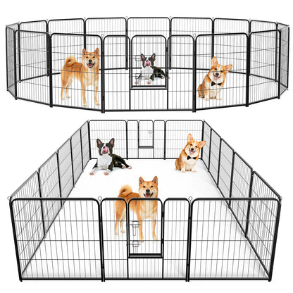 24-to-32-inch Foldable 16 Panel Metal Dog Playpen