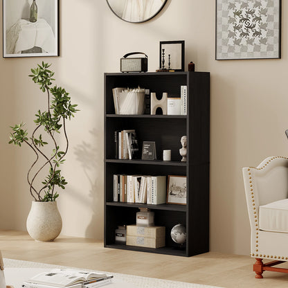 3 or 4 Tier Wooden Bookcase with Adjustable Shelves for your Storage needs in your Home