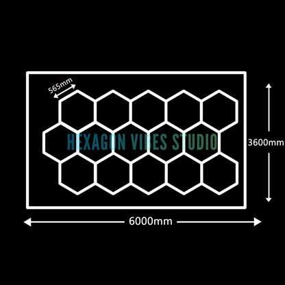 Large Size Hexagon LED Lighting for Garage