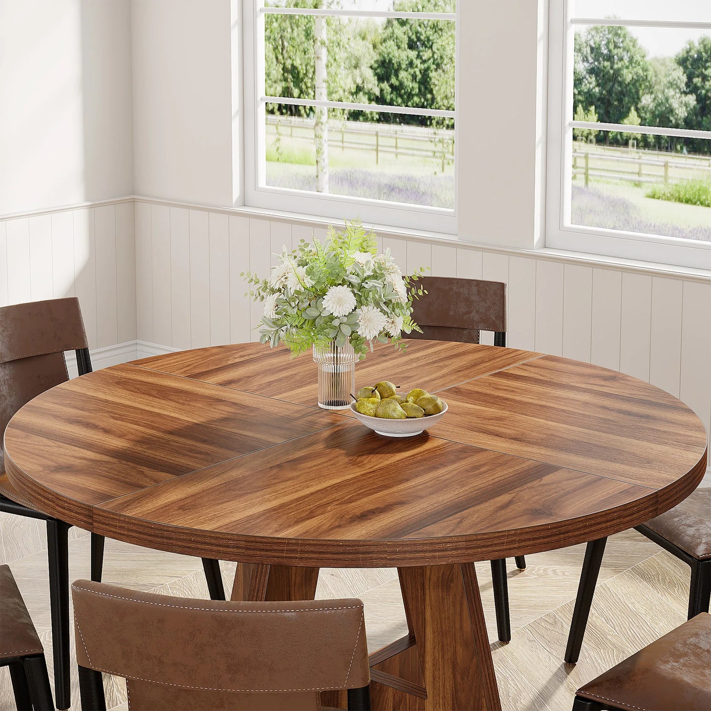 47 inch Round Dining Table for 4