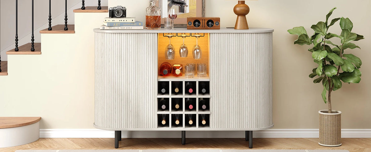 Buffet Cabinet with LED Light