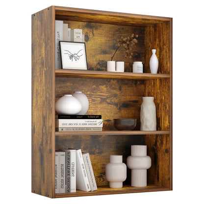 3 or 4 Tier Wooden Bookcase with Adjustable Shelves for your Storage needs in your Home