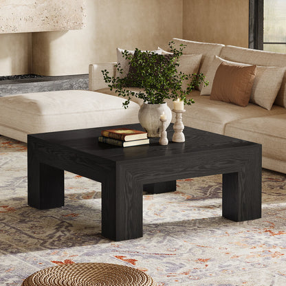 39.4-Inch Square Coffee Table for Living Room