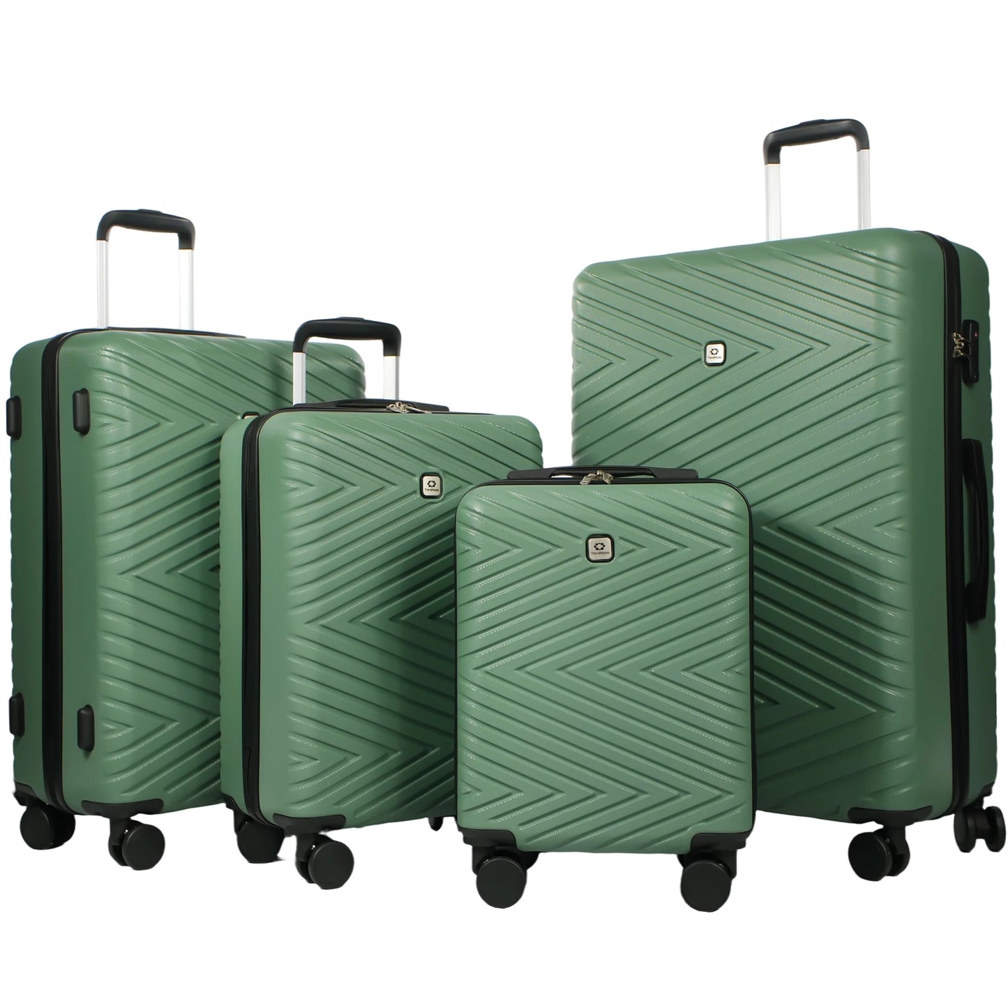 Luggage Set 4-Piece ABS Suitcase With Spinner Wheels