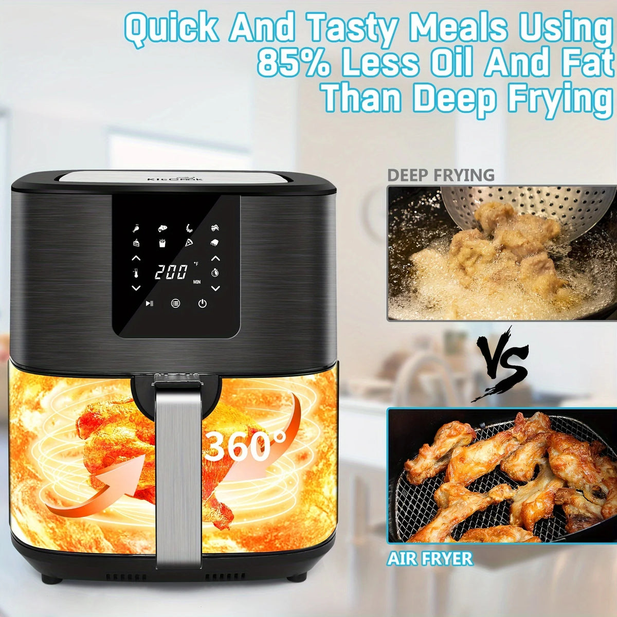 7 Qt Digital Touch Screen with 8 Preset Menu