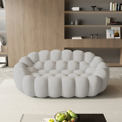 79.5" Modern Curved Boneless Sofa
