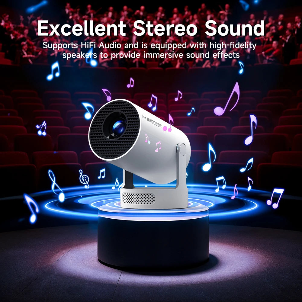 HY300 Pro + Projector 4K with 5W Speaker