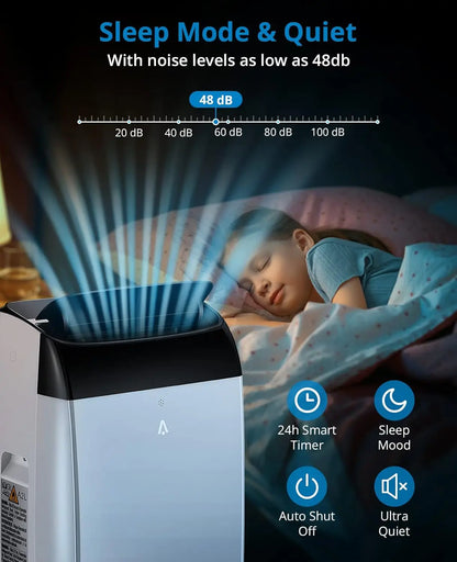 14000 BTU Portable Air Conditioner Unit with Fan and Dehumidifier