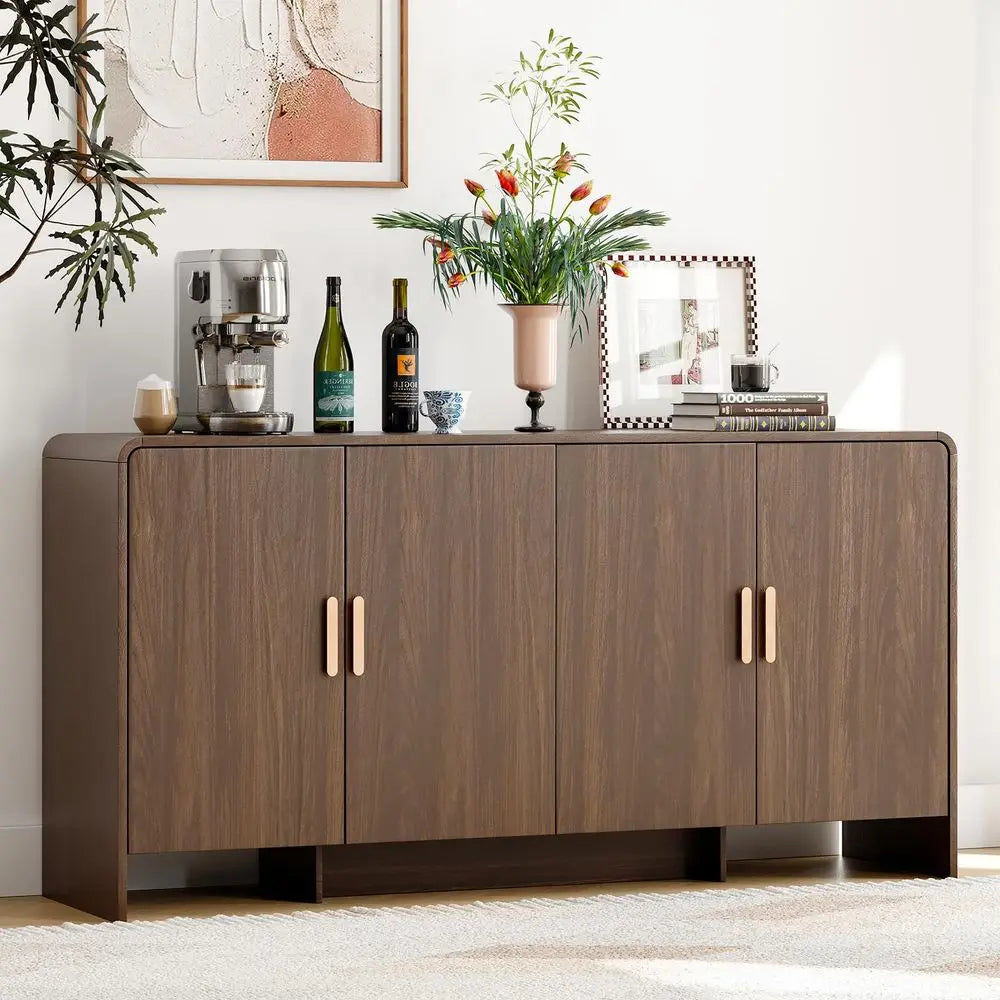 60-inch Modern Farmhouse Buffet Cabinet with Adjustable Shelves