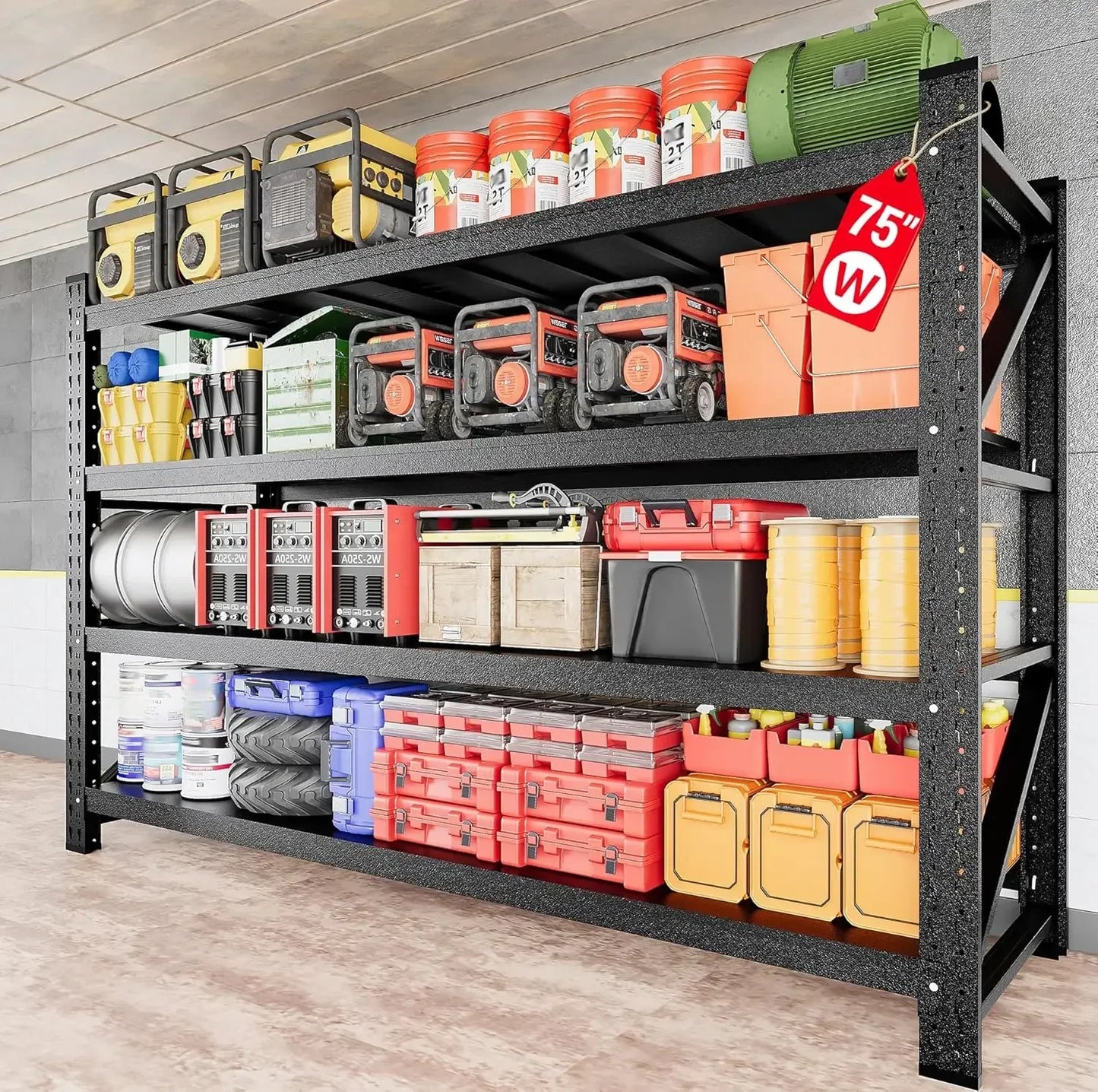 79-inch Heavy Duty Steel Garage Storage Rack