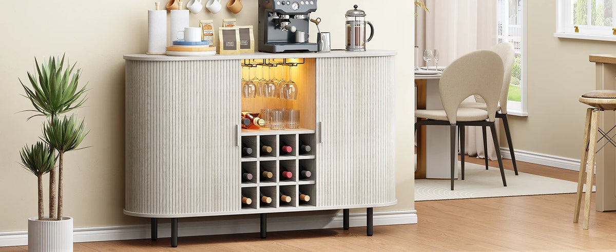 Buffet Cabinet with LED Light