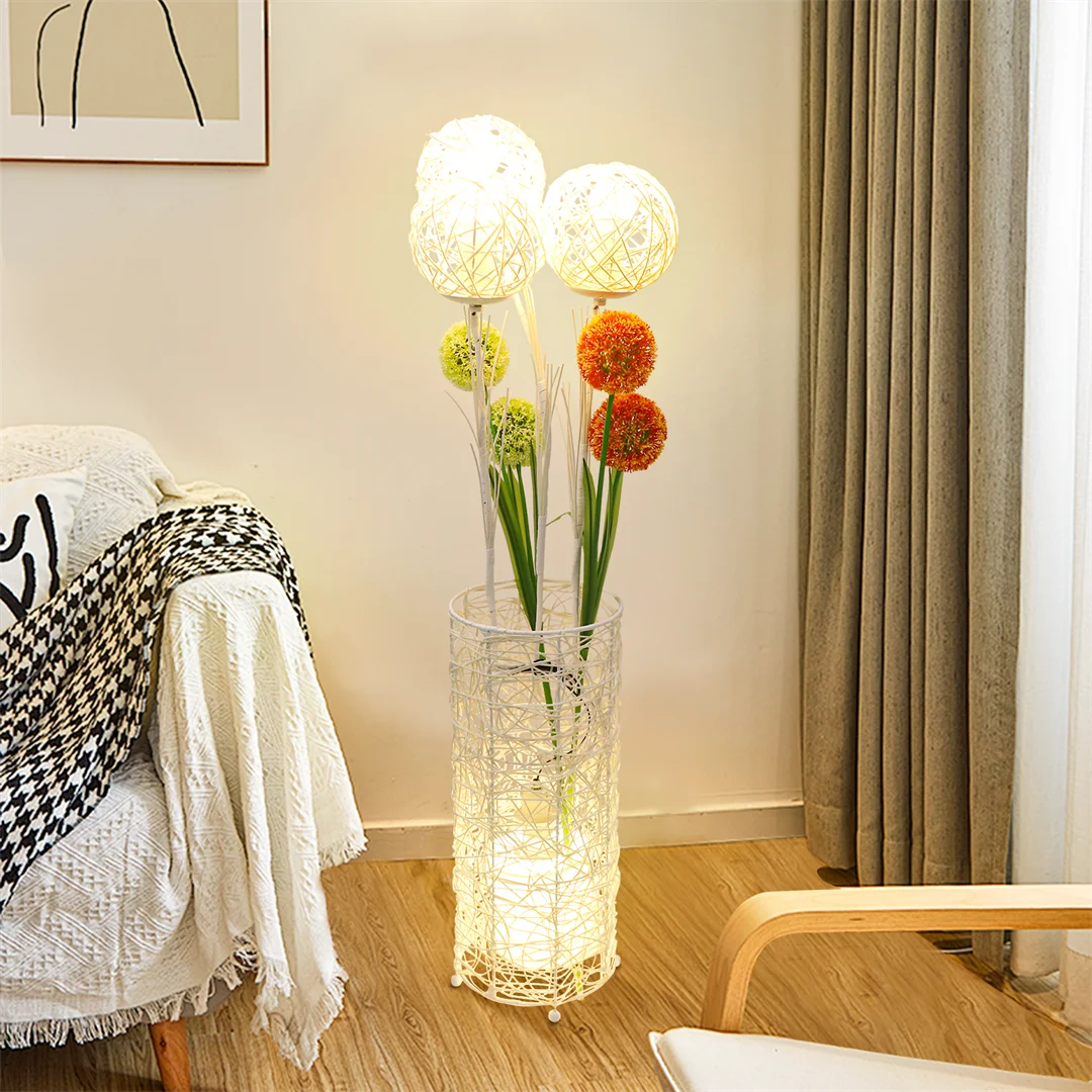 Tall Modern Rattan Floor Lamp for your Decor