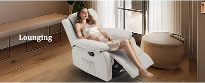 360 Degree Swivel Rocker Recliner for Small Spaces