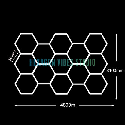 Large Size Hexagon LED Lighting for Garage