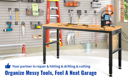 4 FT Workbench with Adjustable Height for your workspace!
