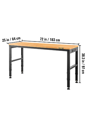 4 FT Workbench with Adjustable Height for your workspace!
