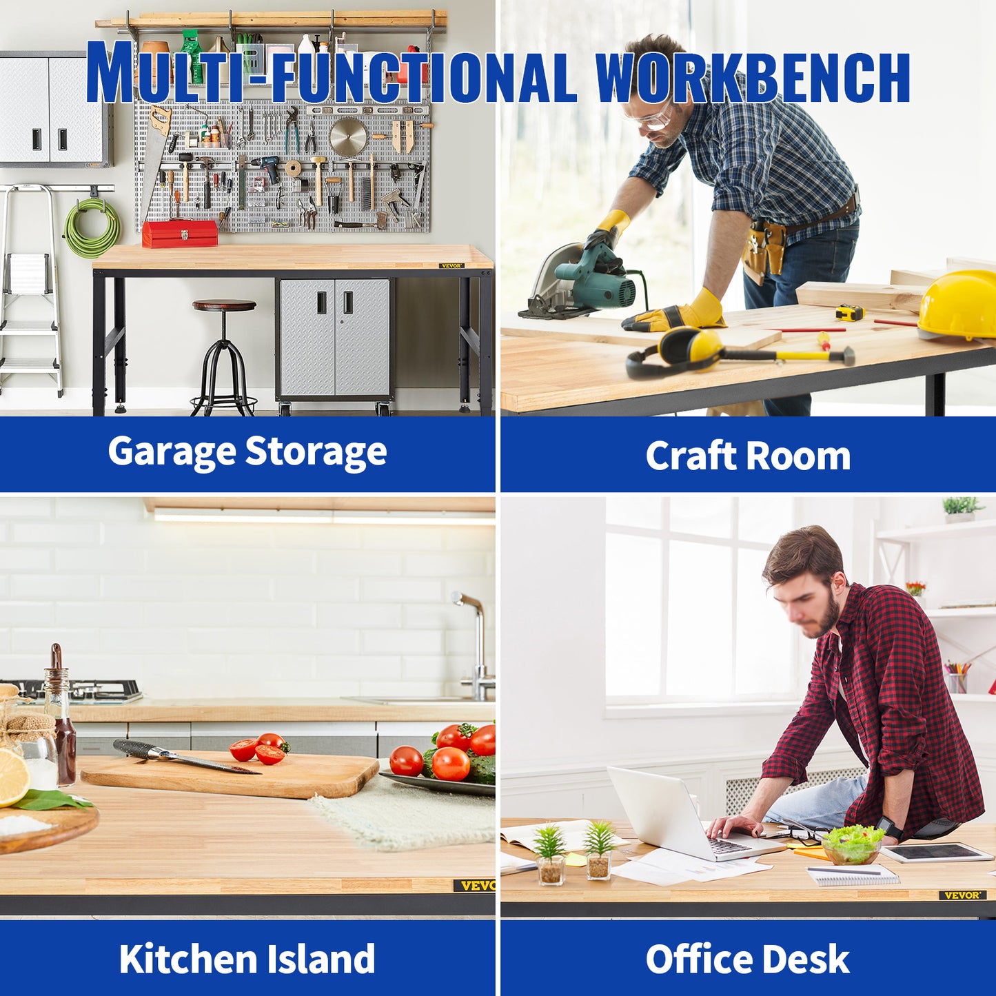 4 FT Workbench with Adjustable Height for your workspace!