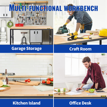 4 FT Workbench with Adjustable Height for your workspace!