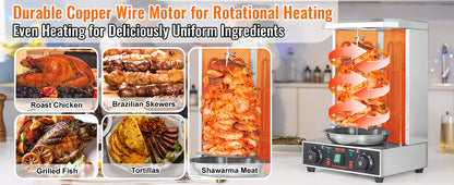 Electric Vertical Gyro Rotisserie Machine